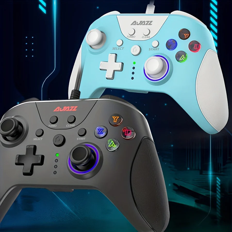 AJAZZ AG110 Gamepad Smart Chip Double Vibration Precise Joystick Precision 6.6ft Cable - Image 7