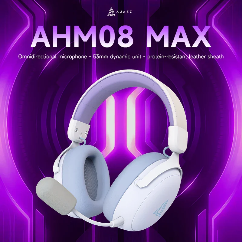 Ajazz AHM08 MAX Tri-mode Over-ear Headphones - Image 12