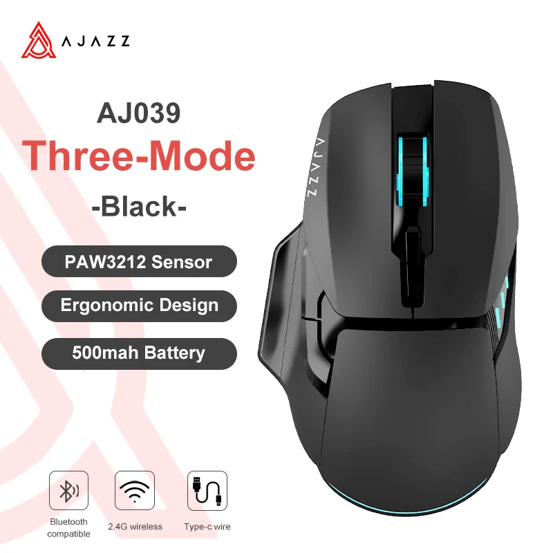 AJAZZ AJ039 Gaming Mouse Ergonomics Continuous Battery Life - Image 8