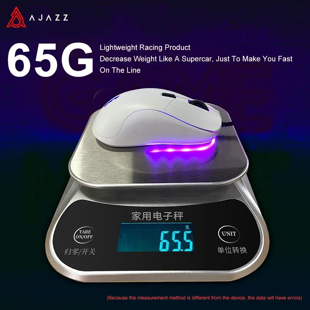 Ajazz AJ129 Mouse Gaming opt cal engine 6 Gear Adjustment Macro 12 Kinds Of Lamp Effect Switch Programming Design Lightweight - Image 6