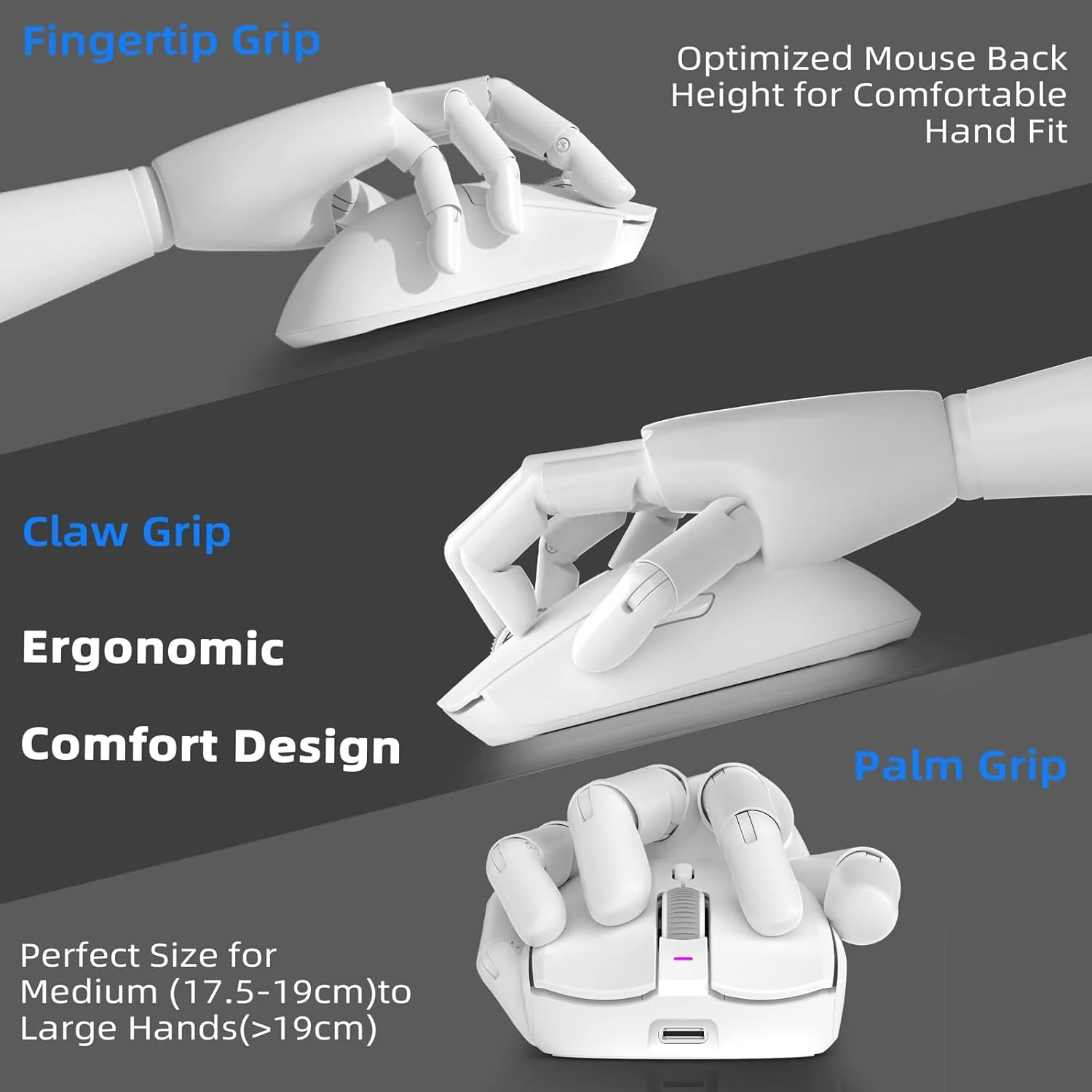 AJAZZ AJ139 PRO Mouse PAW3395 4000Hz Polling Rate 26000DPI Max 59g Lightweigh - Image 10
