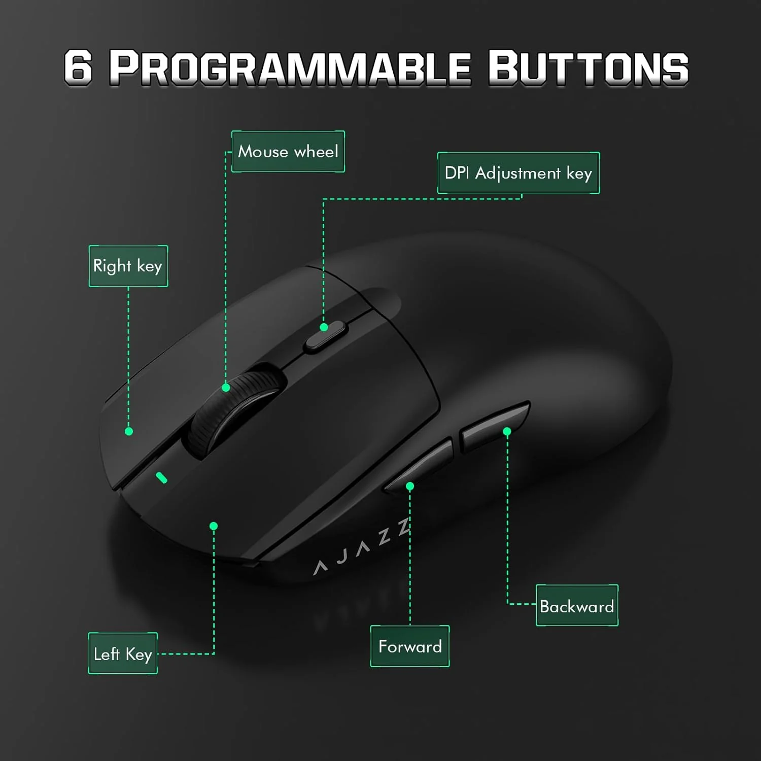 AJAZZ AJ139 PRO Mouse PAW3395 4000Hz Polling Rate 26000DPI Max 59g Lightweigh - Image 21