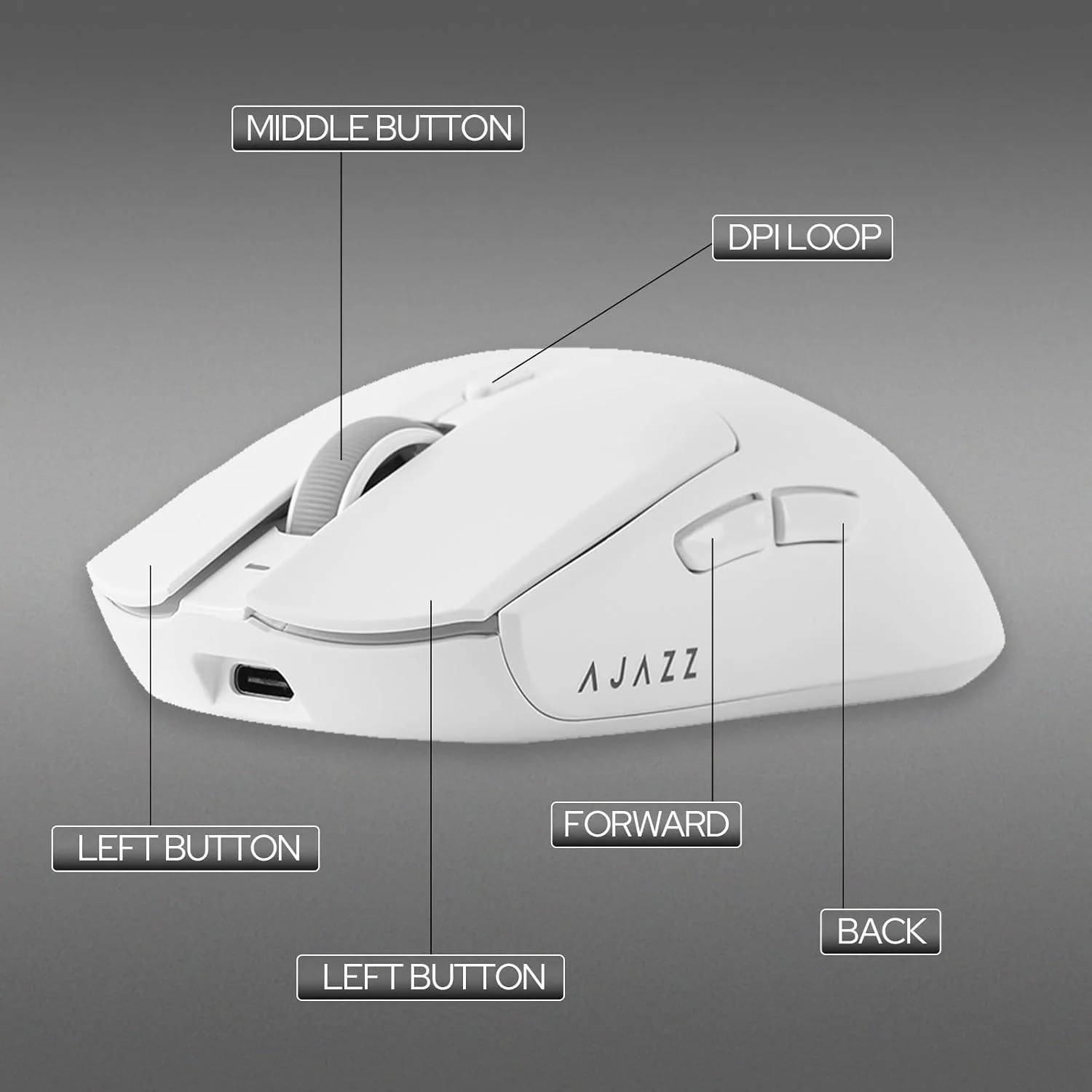 AJAZZ AJ139 PRO Mouse PAW3395 4000Hz Polling Rate 26000DPI Max 59g Lightweigh - Image 27