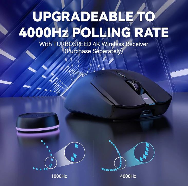 AJAZZ AJ139 PRO Mouse PAW3395 4000Hz Polling Rate 26000DPI Max 59g Lightweigh - Image 28