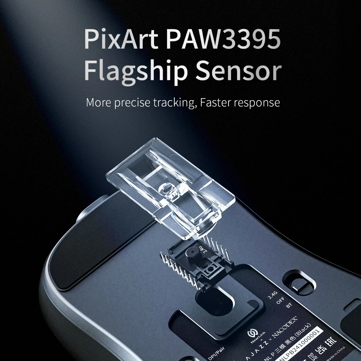 AJAZZ AJ159 NL Series Mouse-Bluetooth Tri-mode PAW3395 Flagship sensor 50G Acceleration - Image 9