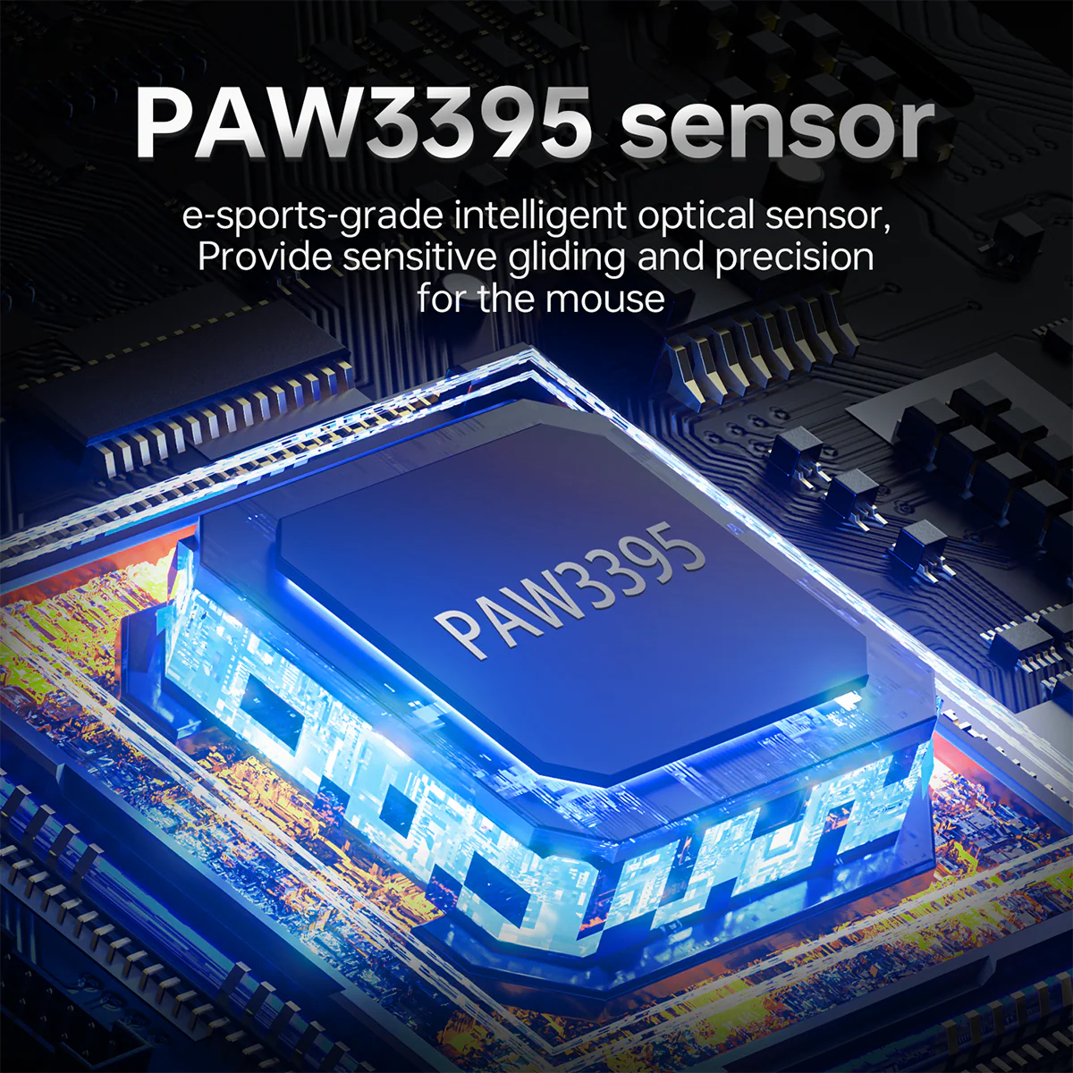 AJAZZ AJ199 MAX Mouse Tri-mode Bluetooth wired [Black/White] - Image 4