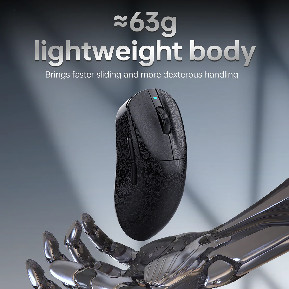 AJAZZ AJ199 MAX Mouse Tri-mode Bluetooth wired [Black/White] - Image 8