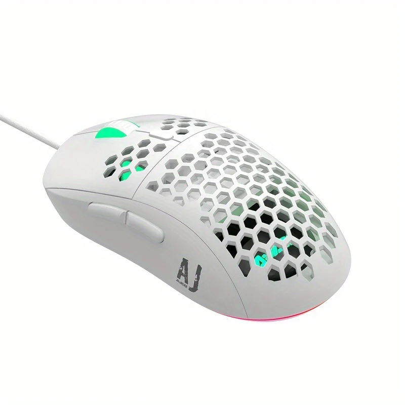 AJAZZ AJ380 Series Mouse Honeycomb Shell Design Uitra PMW3338 Optical Gaming Sensor RGB Backlight - Image 4