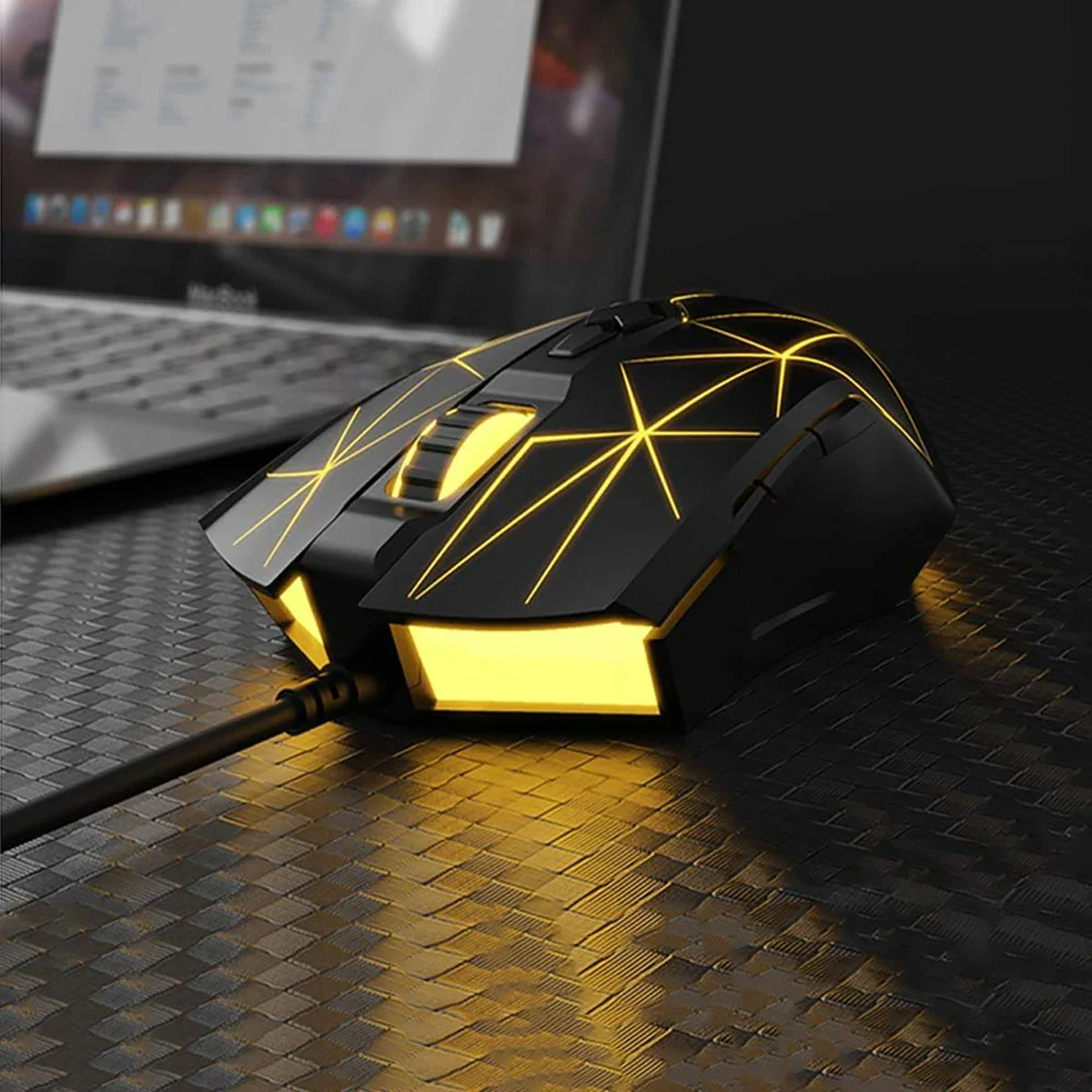 AJAZZ AJ52 Mouse 2500DPI ADNS-5050Gaming Chip 1000HZ Polling Rate Plug Play Wired  7 Programmable Buttons Mouse - Image 11