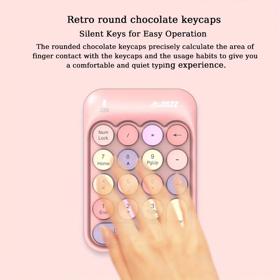 AJAZZ AK18 2.4G Wireless Numeric Keypad Compatible systems window XP - Image 10