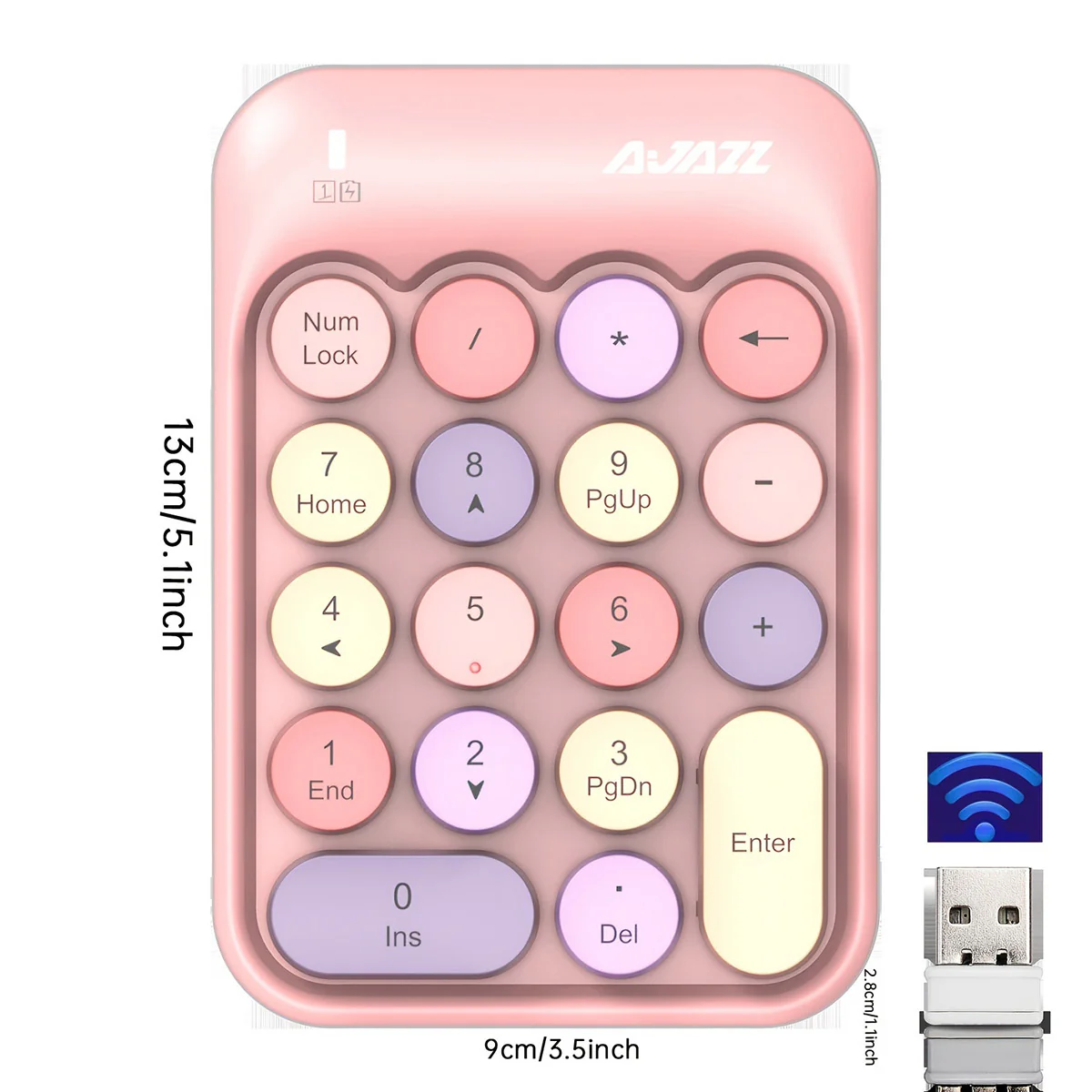 AJAZZ AK18 2.4G Wireless Numeric Keypad Compatible systems window XP - Image 12