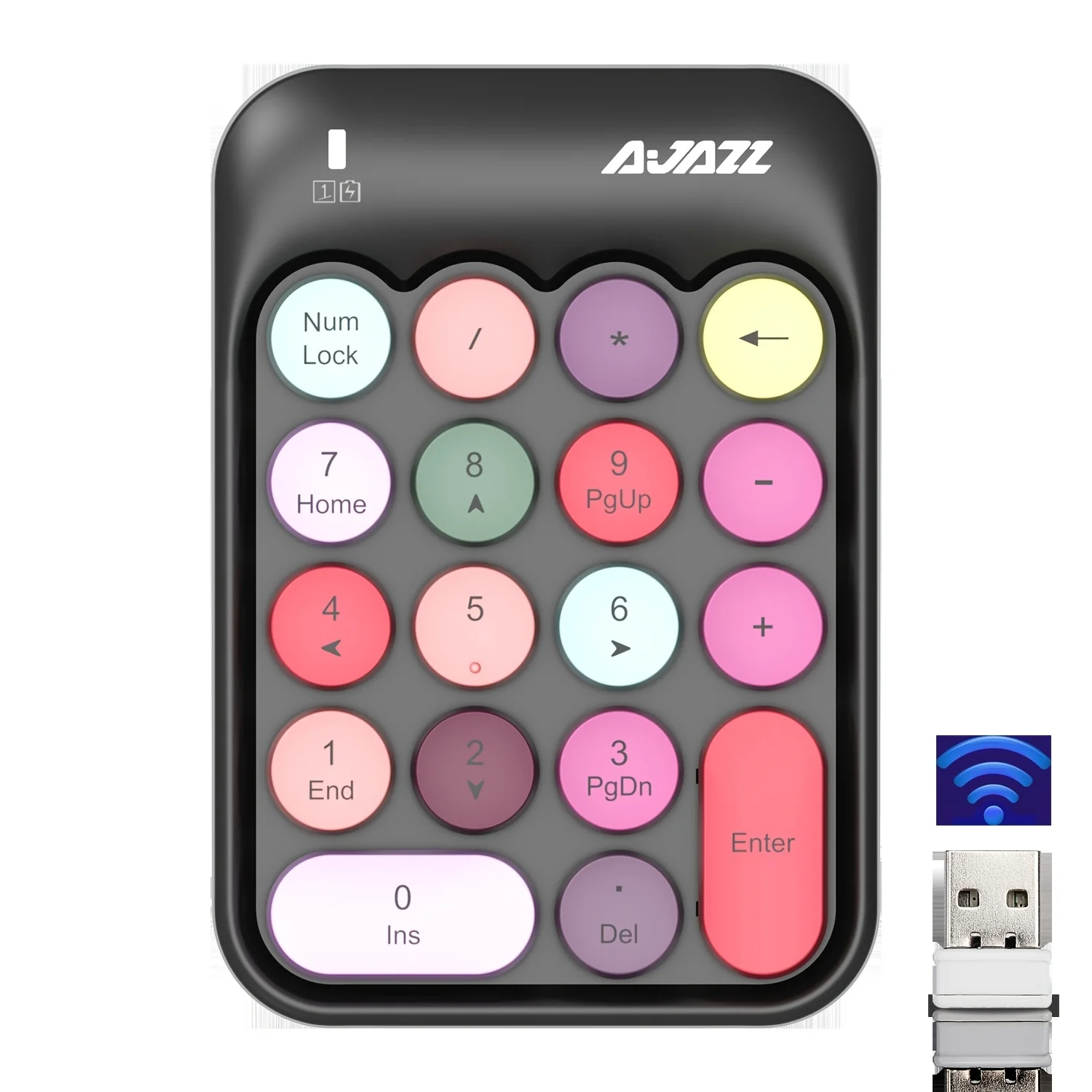 AJAZZ AK18 2.4G Wireless Numeric Keypad Compatible systems window XP - Image 15