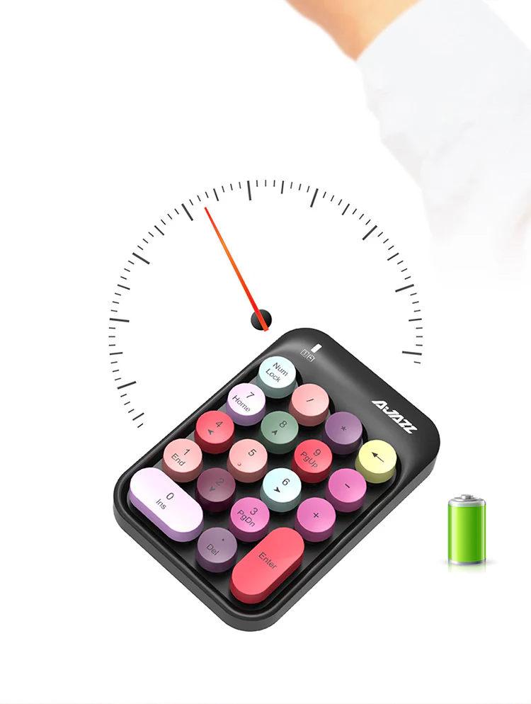 AJAZZ AK18 2.4G Wireless Numeric Keypad Compatible systems window XP - Image 16