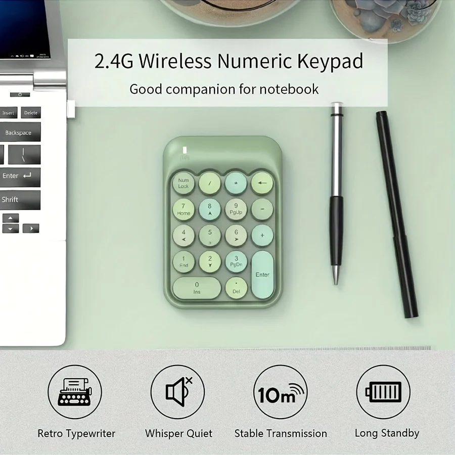 AJAZZ AK18 2.4G Wireless Numeric Keypad Compatible systems window XP - Image 5