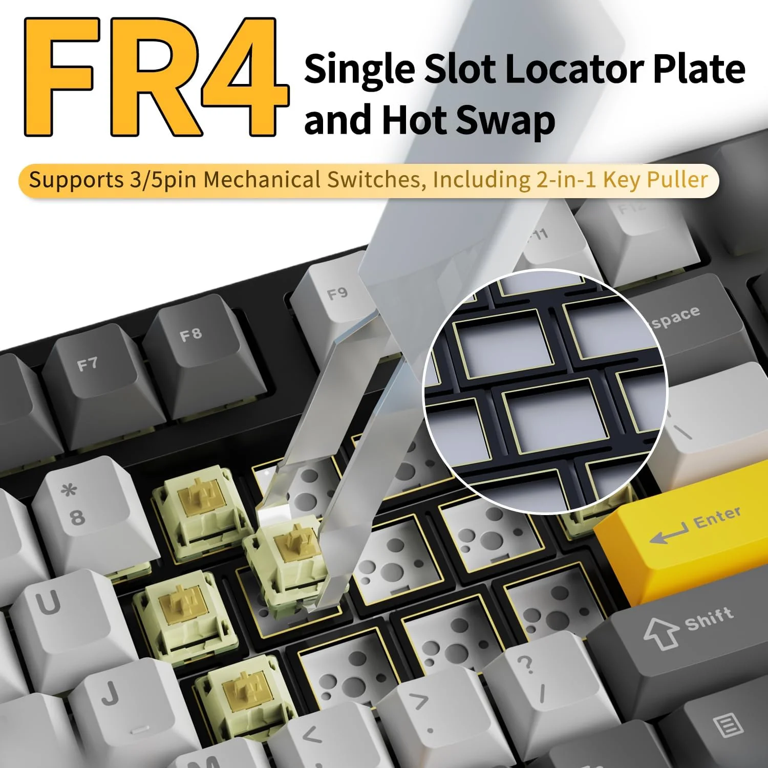 AJAZZ AK35I V3 MAX 104-key customized Keyboard TFT color screen Tri-mode RGB DIY - Image 11