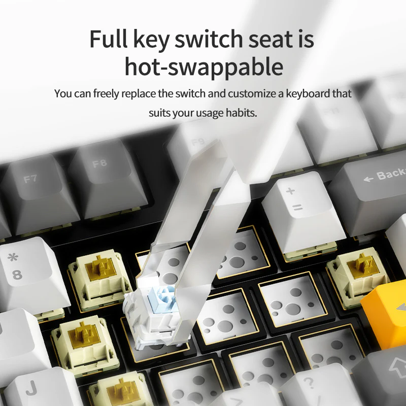 AJAZZ AK35I V3 MAX 104-key customized Keyboard TFT color screen Tri-mode RGB DIY - Image 6