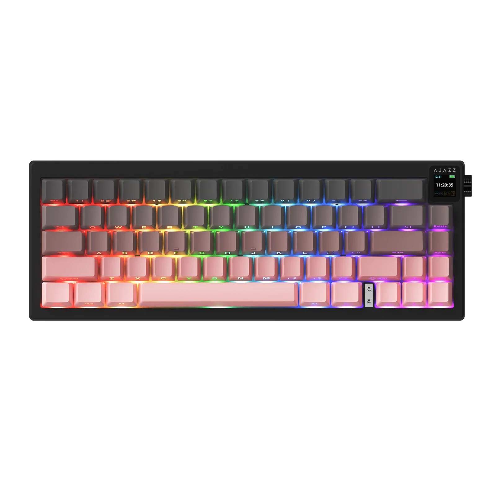 AJAZZ AK650 Mechanical Keyboard 5000mAh Battery Hot-Swap Wired/Bluetooth/2.4Ghz Wireless TFT Color Display Metal Knob Custom GIFs 65% Layout - Image 12