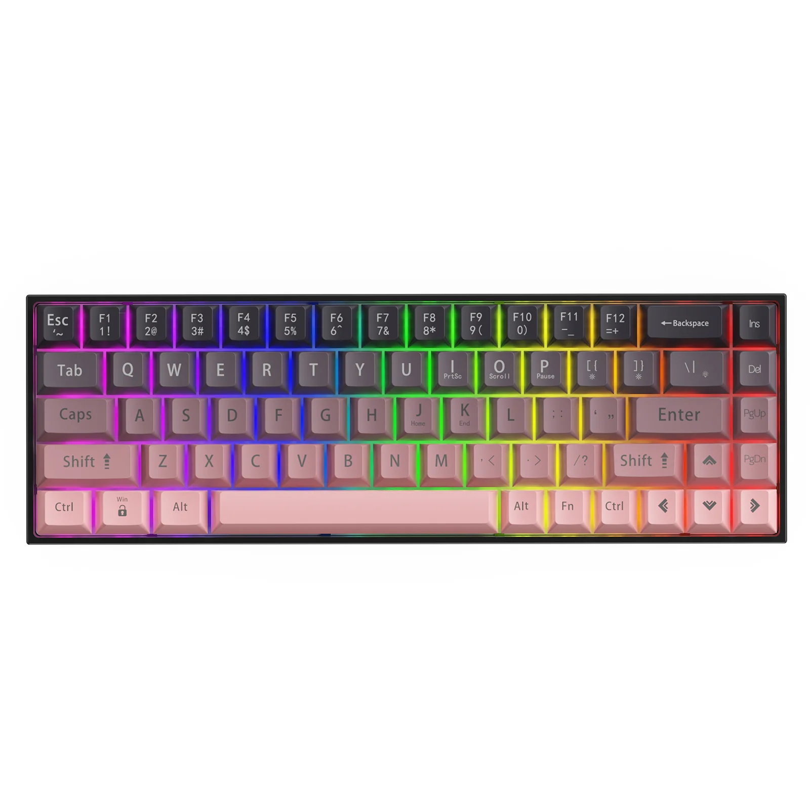 AJAZZ AK680 Keyboard wired Mixed color lights Dual key caps  Full key hot swappable - Image 13