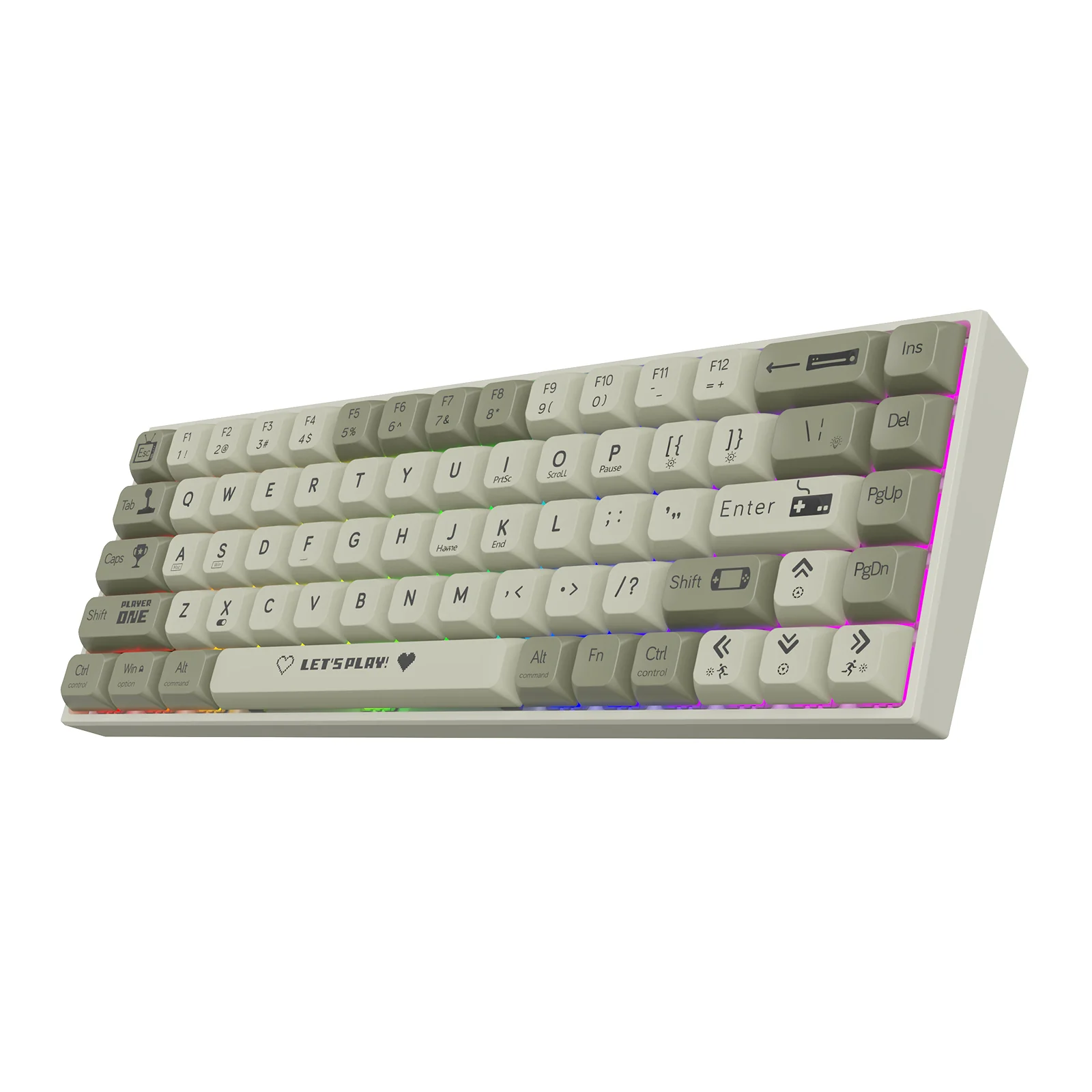 AJAZZ AK680 Keyboard wired Mixed color lights Dual key caps  Full key hot swappable - Image 17