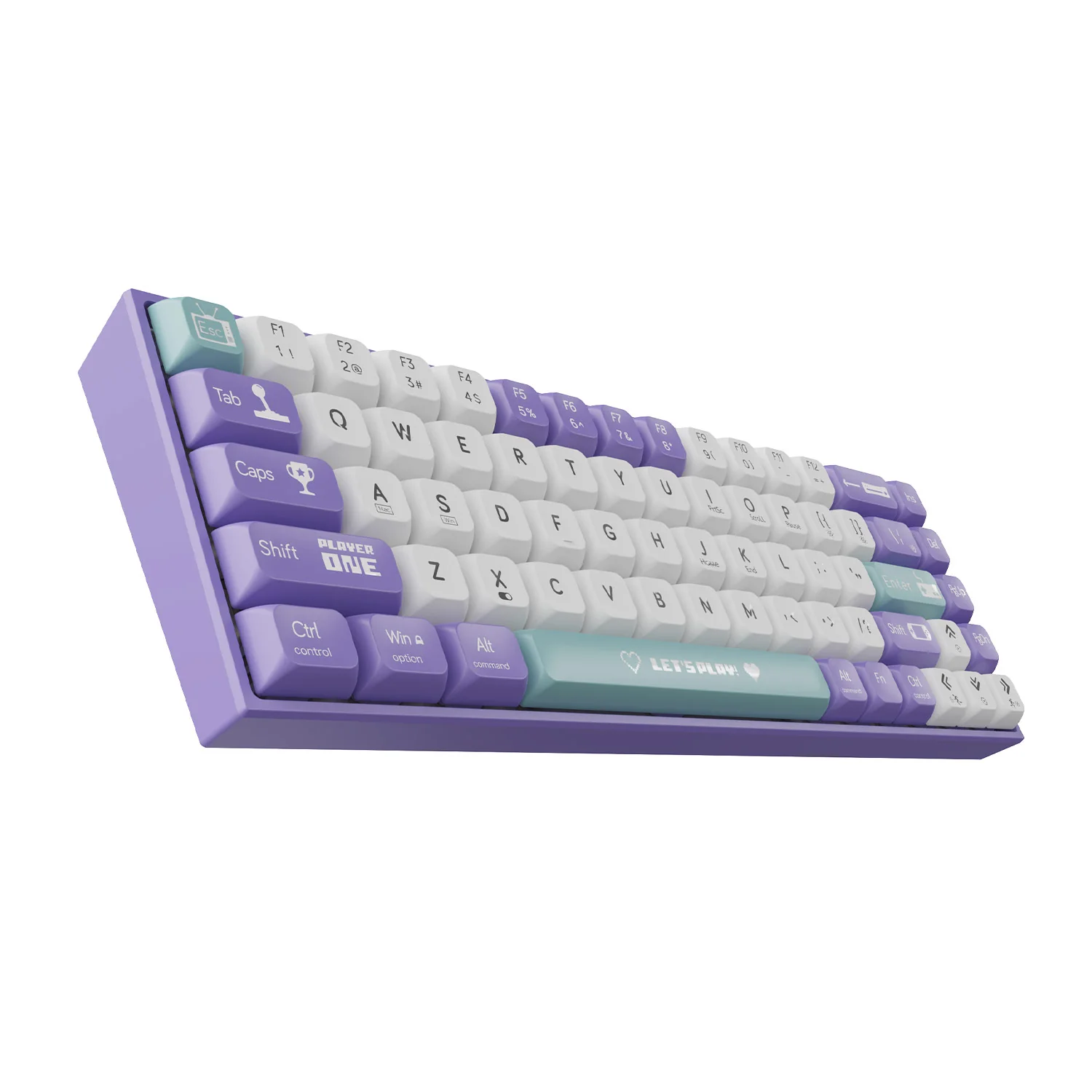 AJAZZ AK680 Keyboard wired Mixed color lights Dual key caps  Full key hot swappable - Image 20