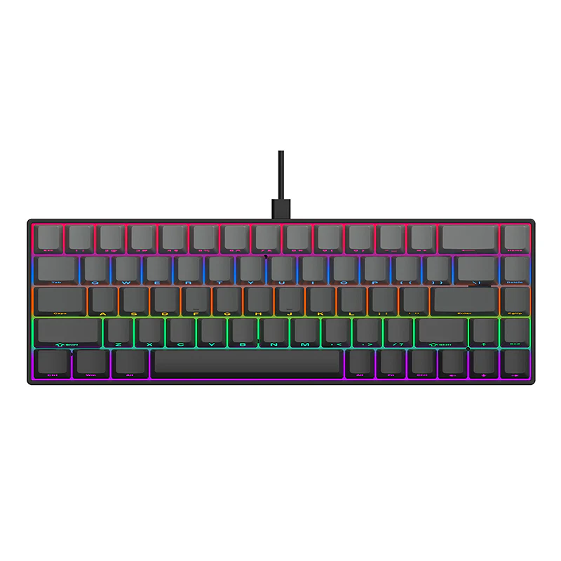 AJAZZ AK680 Keyboard wired Mixed color lights Dual key caps  Full key hot swappable - Image 26