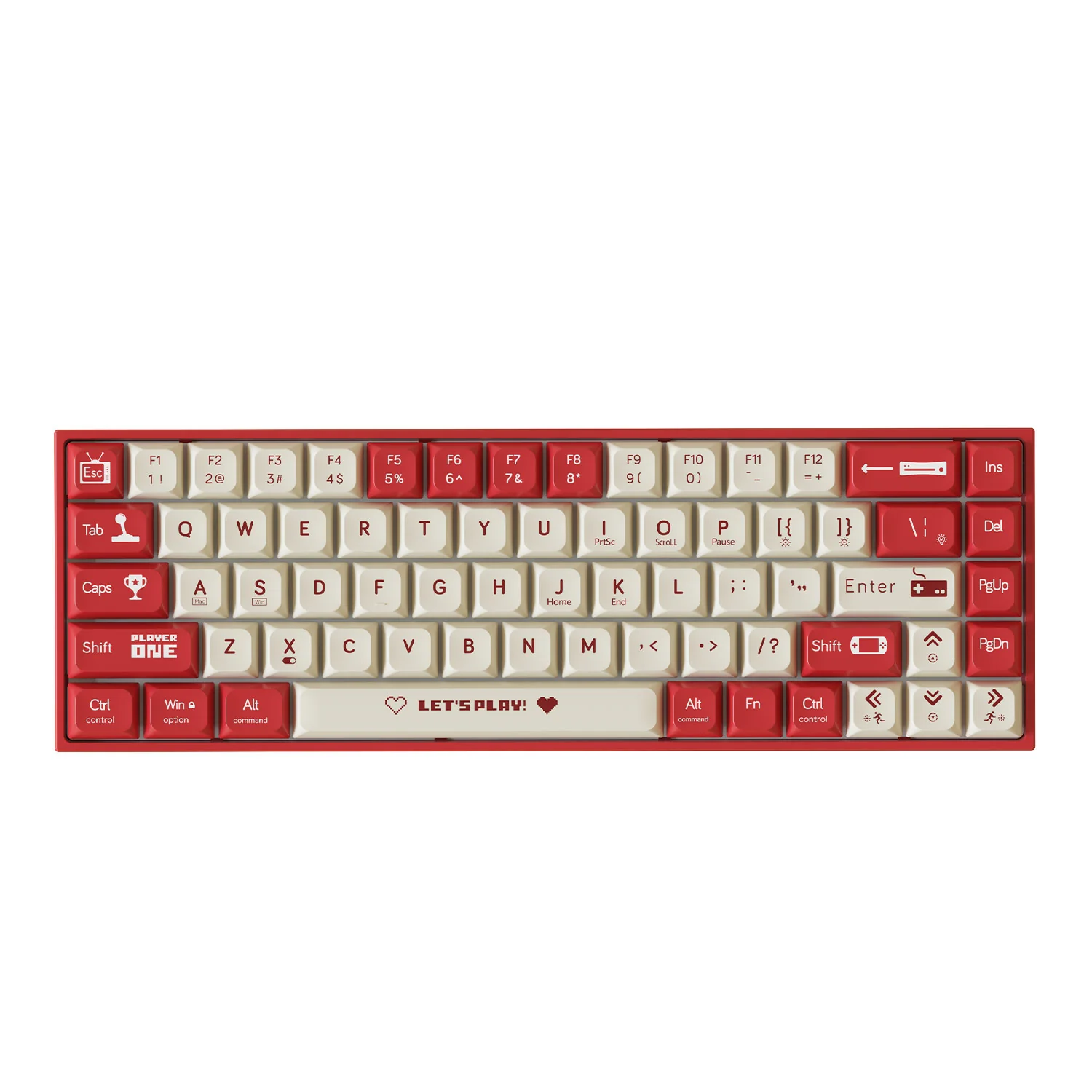 AJAZZ AK680 Keyboard wired Mixed color lights Dual key caps  Full key hot swappable - Image 3