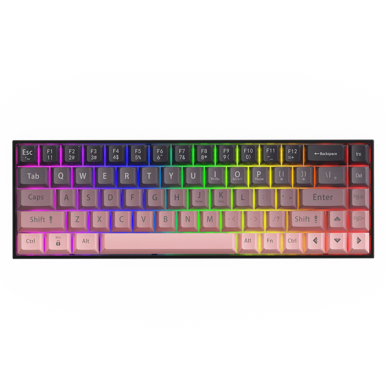 AJAZZ AK680 Keyboard wired Mixed color lights Dual key caps  Full key hot swappable - Image 4