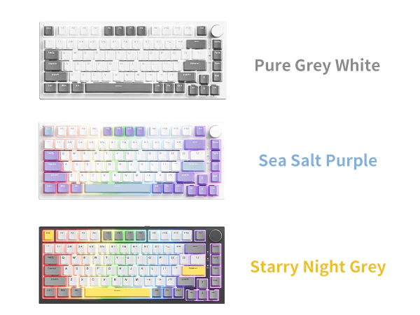 AJAZZ AK820 Mechanical Keyboard Hot Swapping 75% Layout with Knob Supprt win & Mac - Image 26