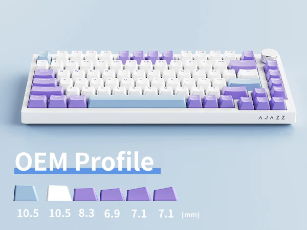 AJAZZ AK820 Mechanical Keyboard Hot Swapping 75% Layout with Knob Supprt win & Mac - Image 29
