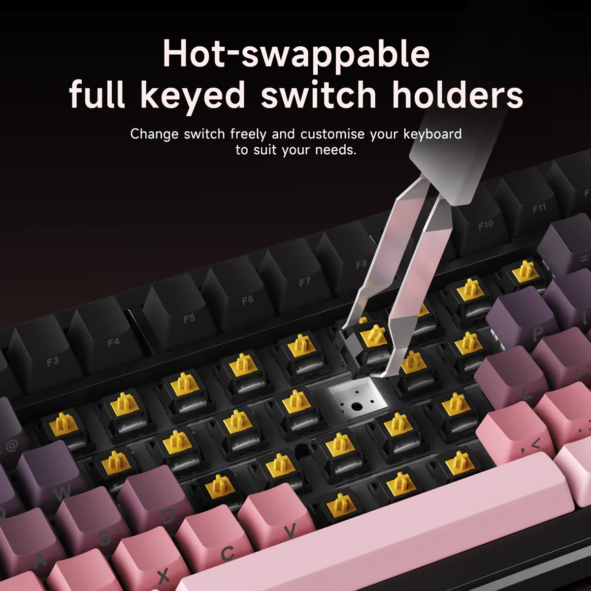 AJAZZ AK820 MAX PLUS Mechanical Keyboard TFT colour screen 8000 mAh battery 1.2mm single button slot - Image 11