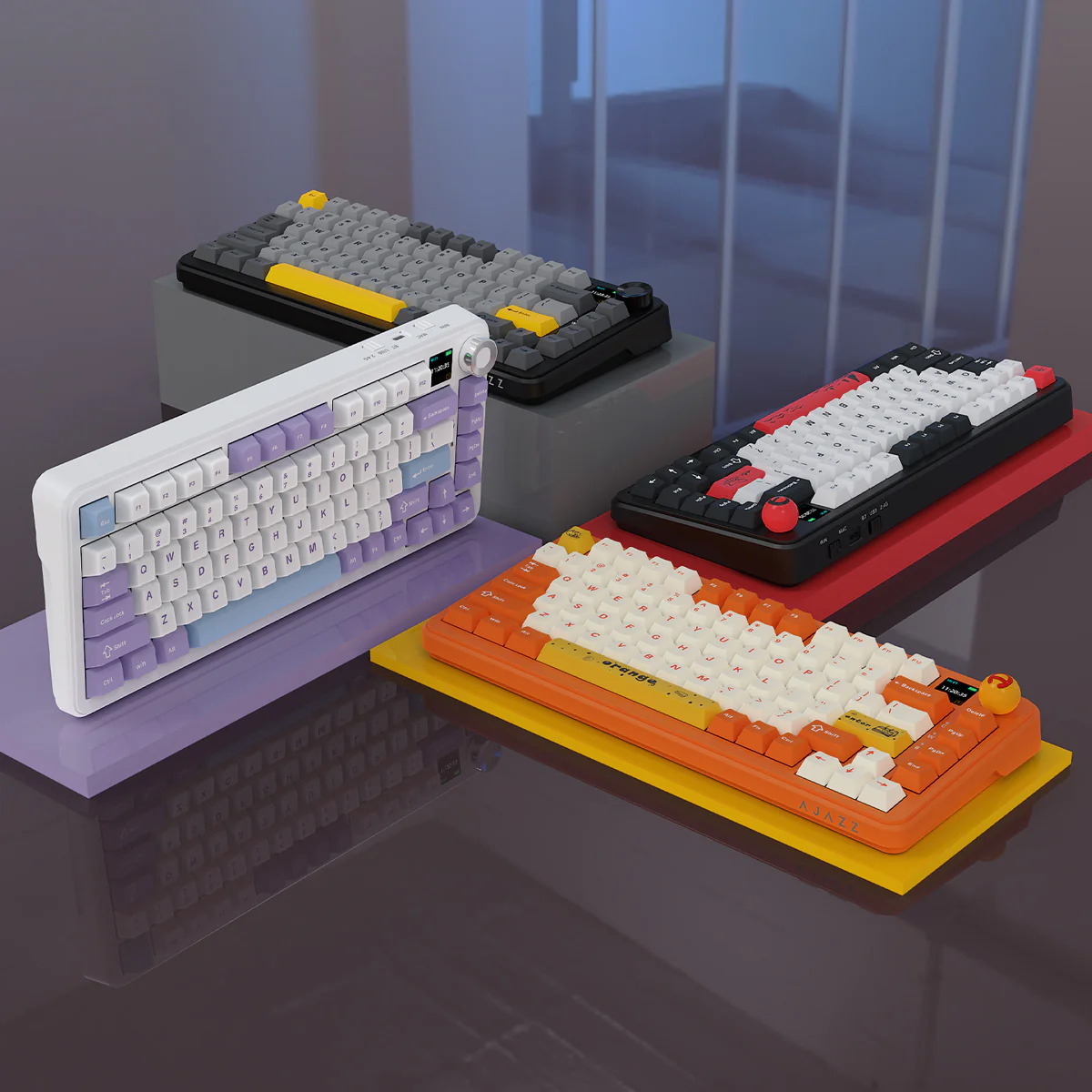 AJAZZ AK820 MAX PLUS Mechanical Keyboard TFT colour screen 8000 mAh battery 1.2mm single button slot - Image 14