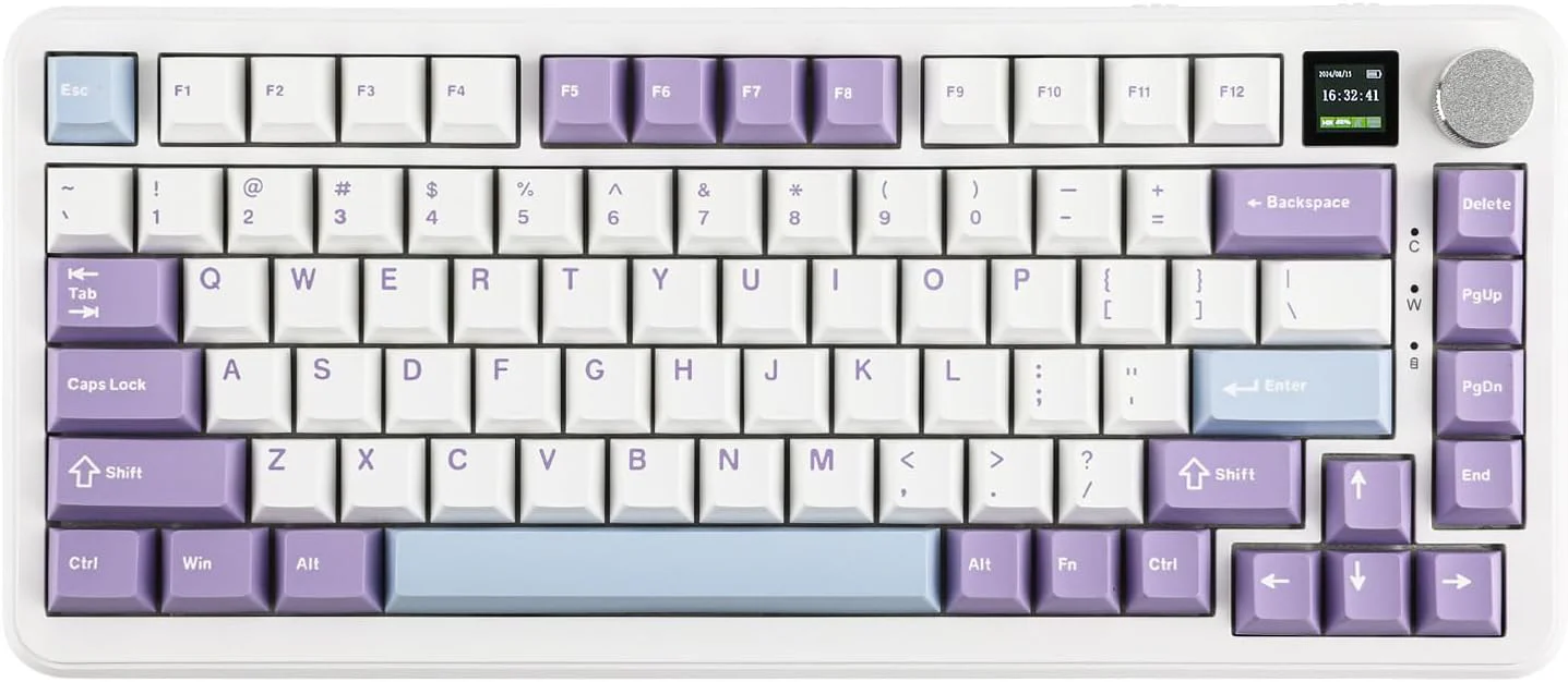 AJAZZ AK820 MAX PLUS Mechanical Keyboard TFT colour screen 8000 mAh battery 1.2mm single button slot - Image 4