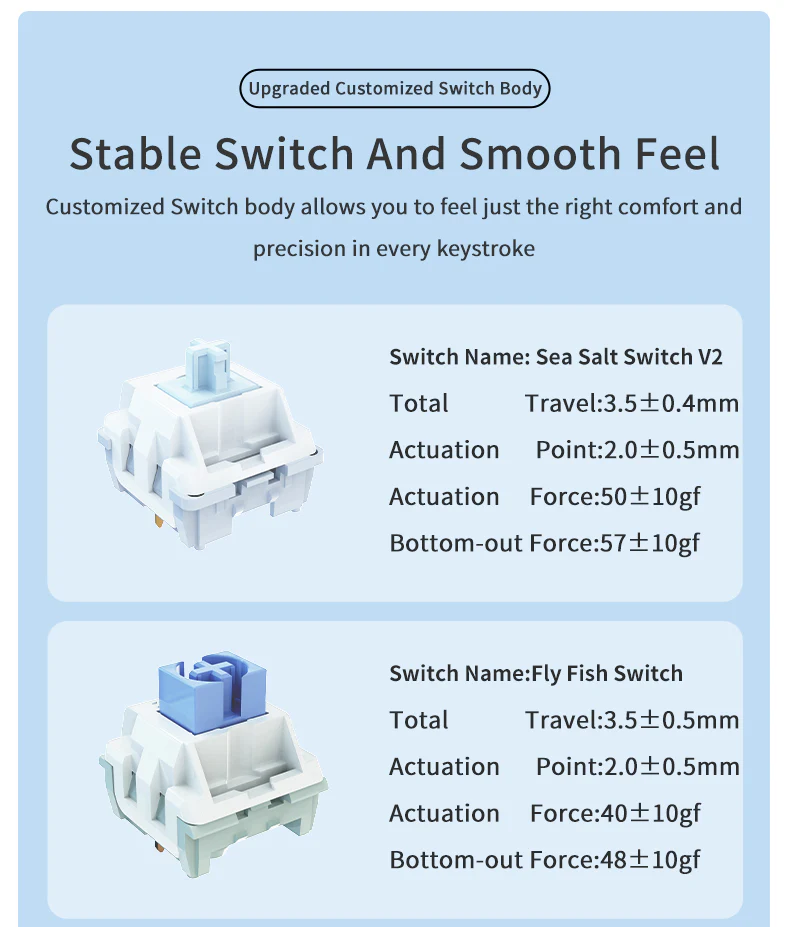 AJAZZ AK820 MAX PLUS The full range of mechanical keyboards -Tri-mode Bluetooth - Image 10