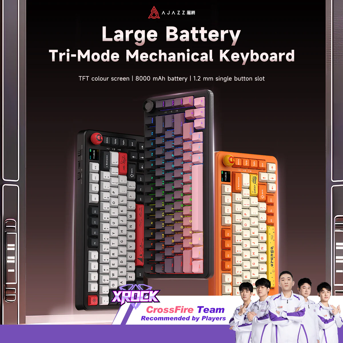 AJAZZ AK820 MAX PLUS The full range of mechanical keyboards -Tri-mode Bluetooth - Image 6