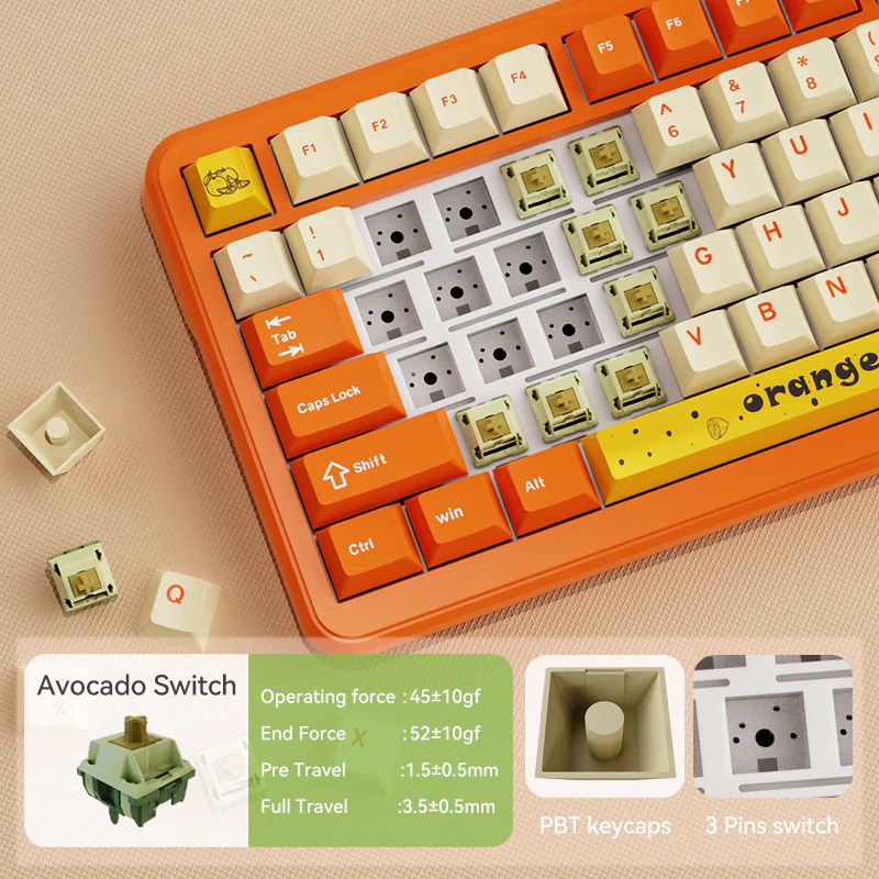 AJAZZ AK820 MAX PLUS The full range of mechanical keyboards -Tri-mode Bluetooth - Image 8