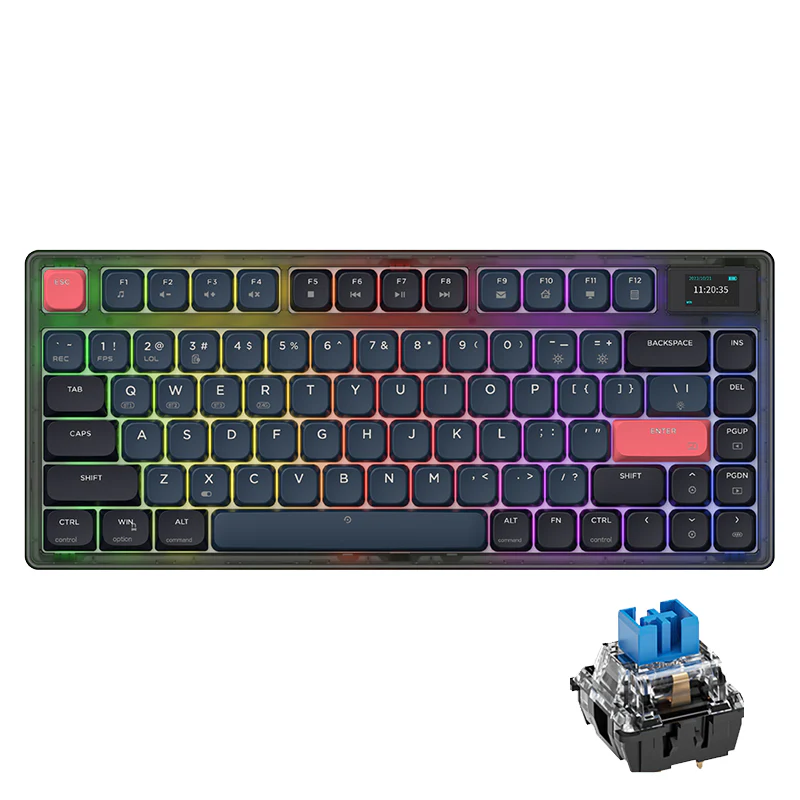 AJAZZ AK832 PRO Keyboard PBT Keycaps with High-Quality Material and Easy-to-read White Characters - Image 5