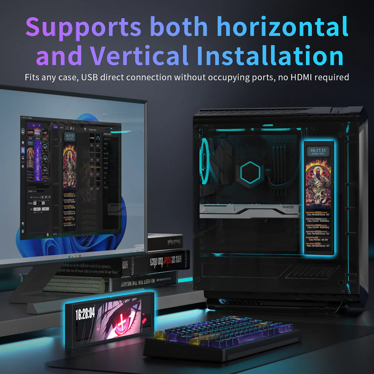 Ajazz AKP02 DIY Universal Secondary Screen 9.2 inches - Image 6