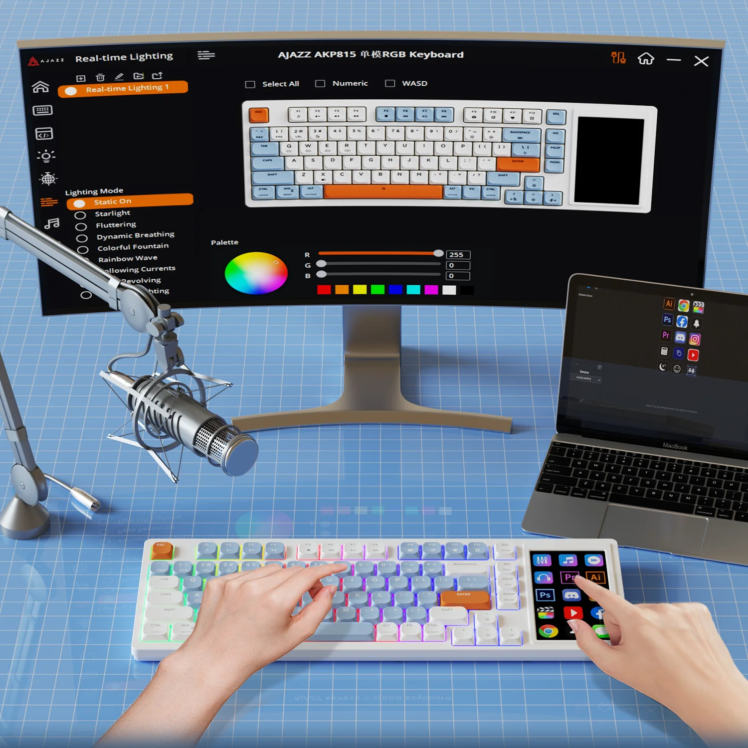 AJAZZ AKP815  Keyboard RGB Wired Version - Image 6