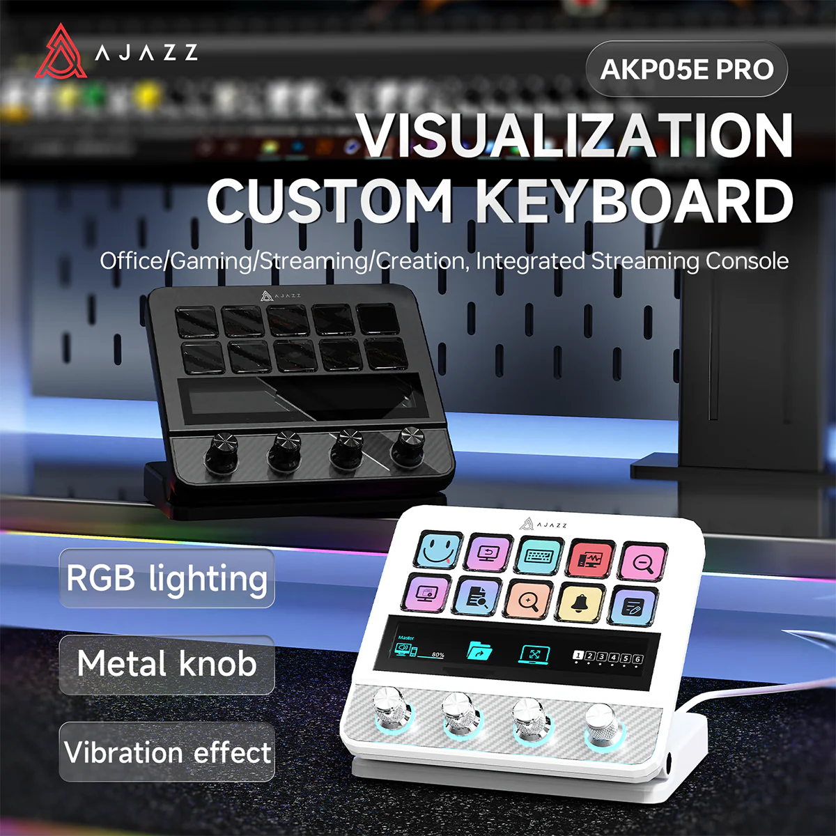 AJAZZ AKP05E PRO Visual Customization Console Custom LCD button icons - Image 5
