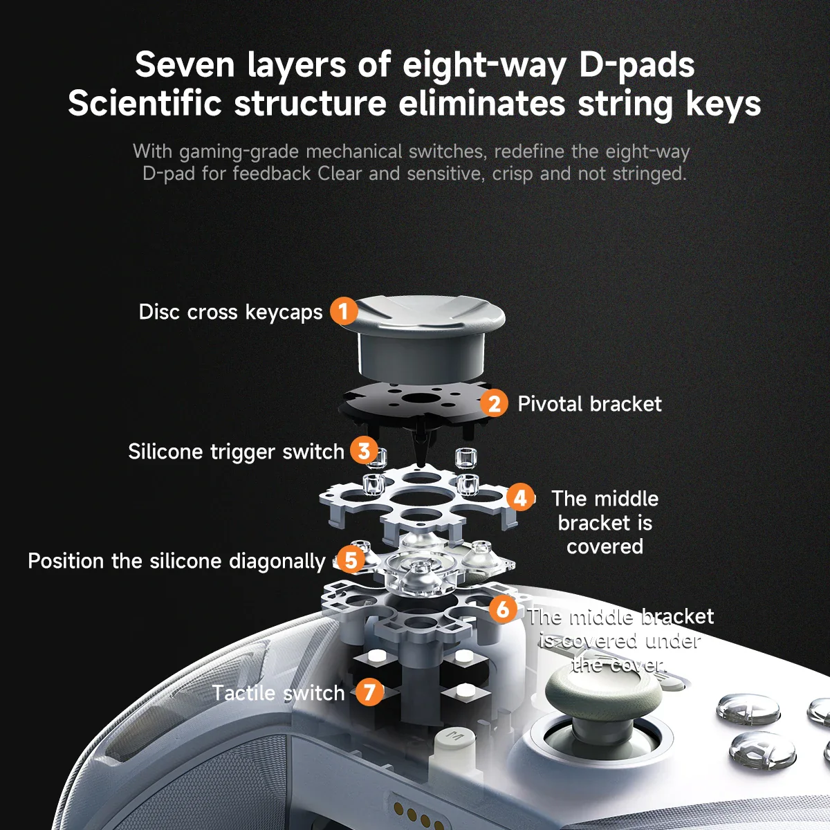 AJAZZ GP100 Wired/wireless Bluetooth Silent Conductive Silicone Button Gaming Mouse 1000mAh Suitable for PC, Switch, Android IOS - Image 7