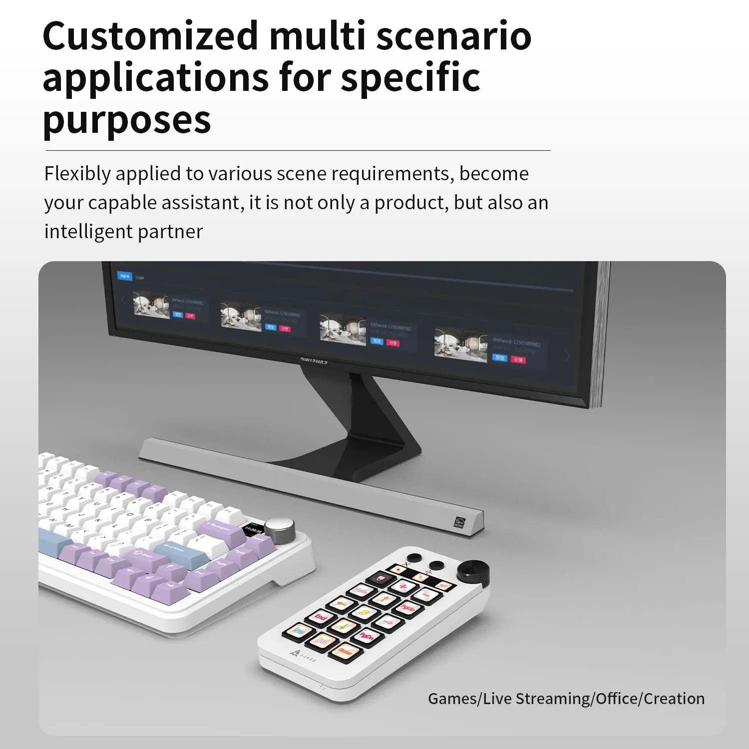 AJAZZ N1 Multifunctional Visual Control Console: Customizable/One-Click Enable - Image 7