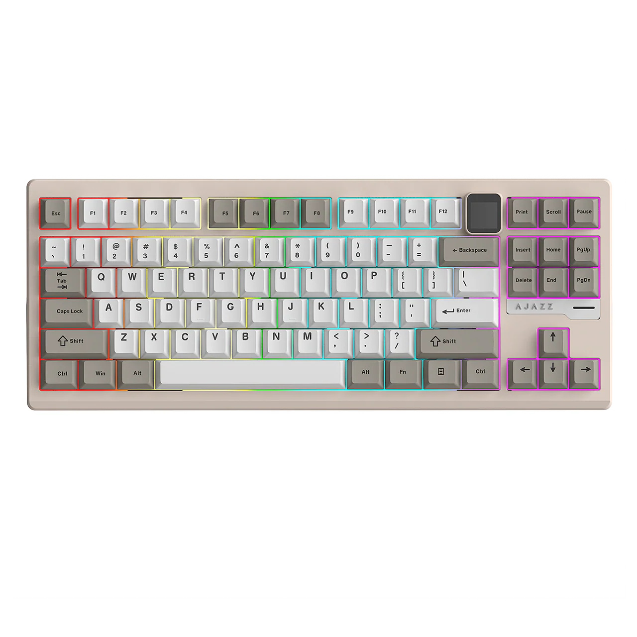 AJAZZ QS87 Aluminum Alloy Retro Mechanical Series Keyboard Three-mode - Image 23