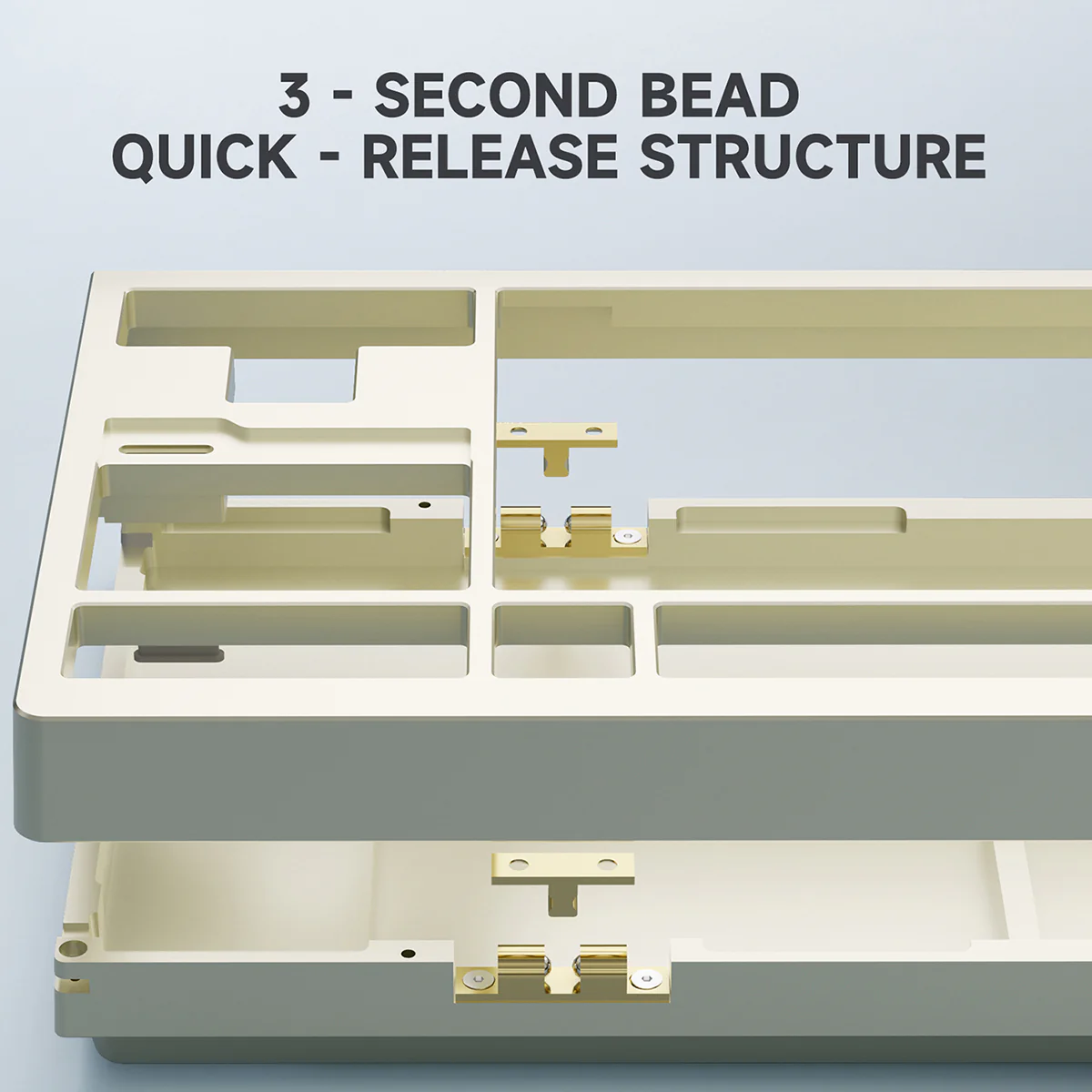 AJAZZ QS87 Aluminum Alloy Retro Mechanical Series Keyboard Three-mode - Image 5