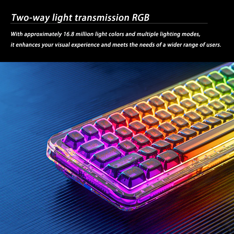 Firstblood B67 65% Gasket Hotswap Mechanical Keyboard Tri-mode wired/2.4G/Bluetooth - Image 7